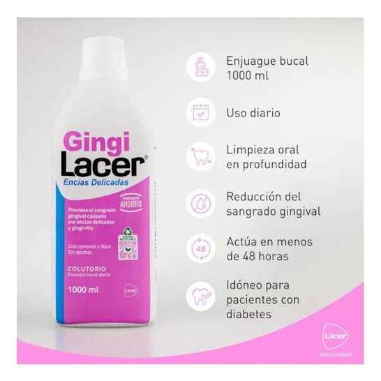 Lacer GingiLacer Encías Delicadas Colutorio 1000ml