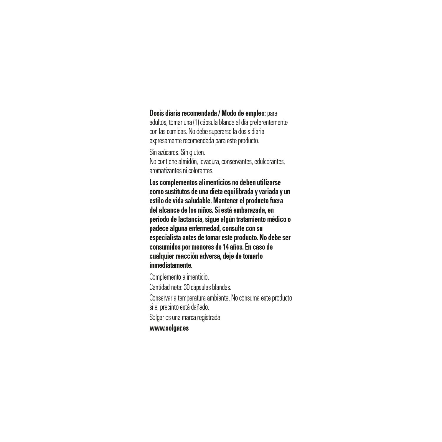 Solgar Astaxantina 5mg 30 perlas