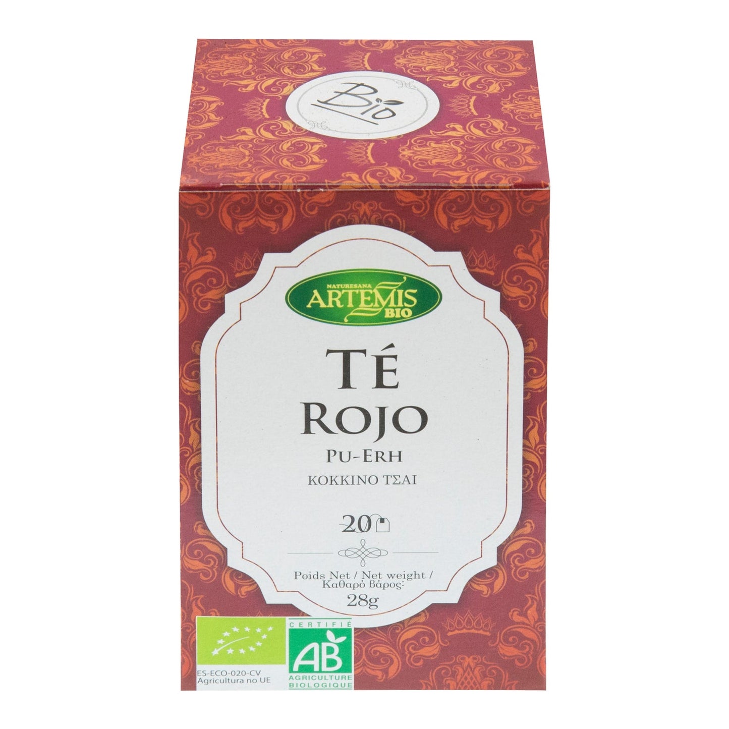 Artemis Bio Argital Té Rojo 20 uds