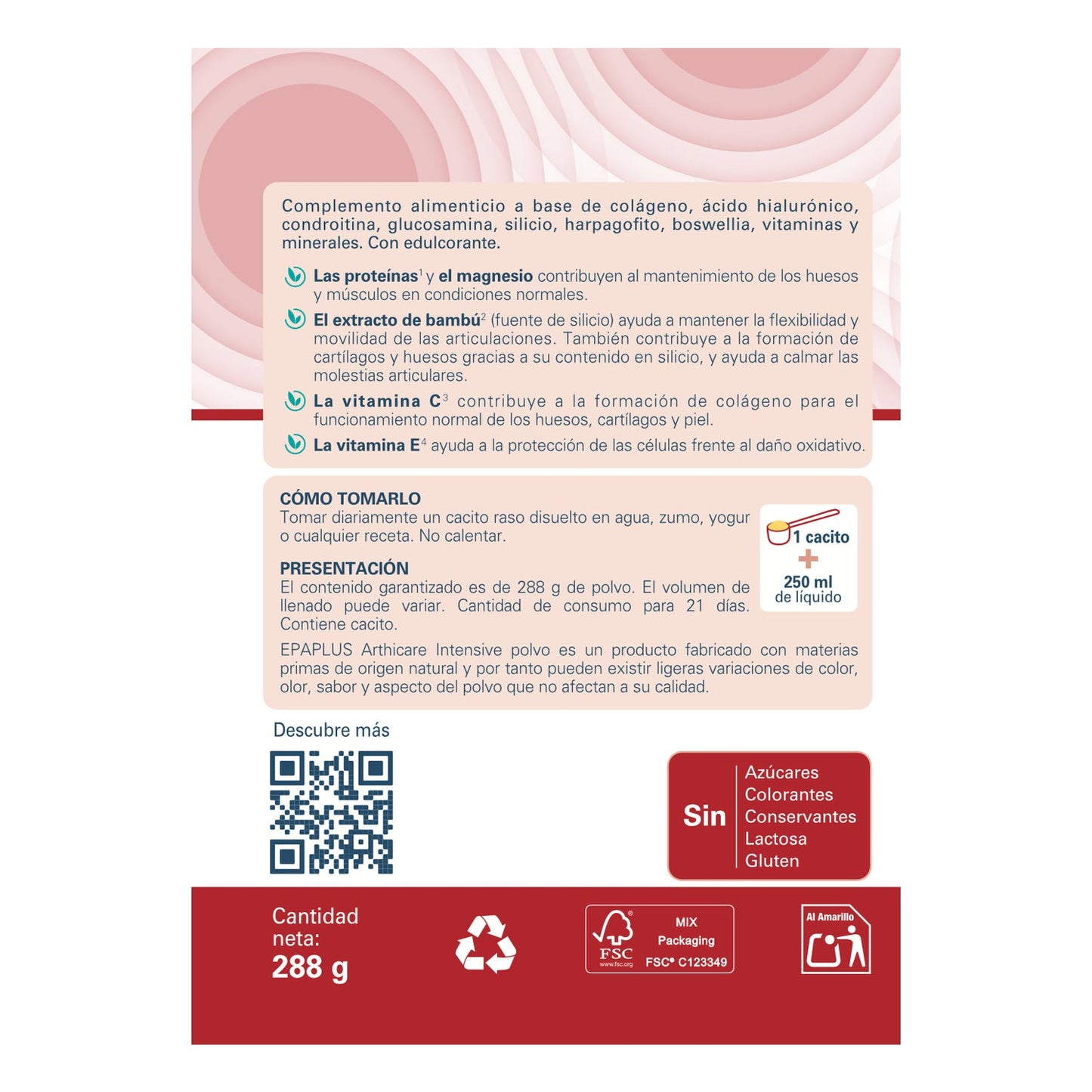 Epaplus Arthicare Intensive Colágeno Antiox Limón 288g
