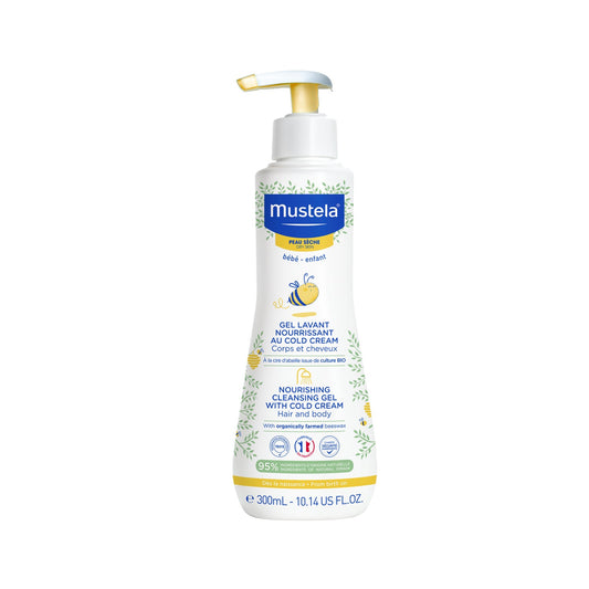 Mustela Gel de Baño Nutritivo al Cold Cream con Cera de Abeja BIO 300ml