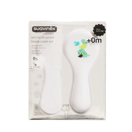 Suavinex Pack Cepillo + Peine Infantil Hygge Blanco