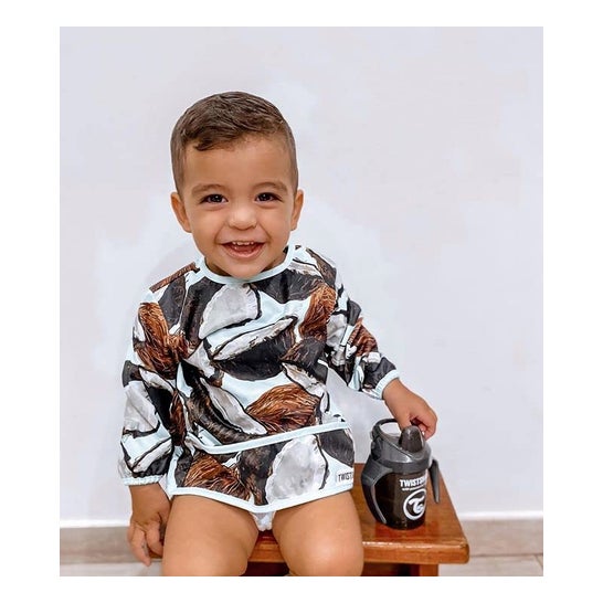 Twistshake Babero Impermeable Manga Larga Estampado Cocos 1ud