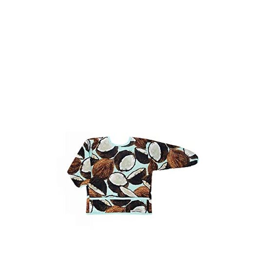 Twistshake Babero Impermeable Manga Larga Estampado Cocos 1ud