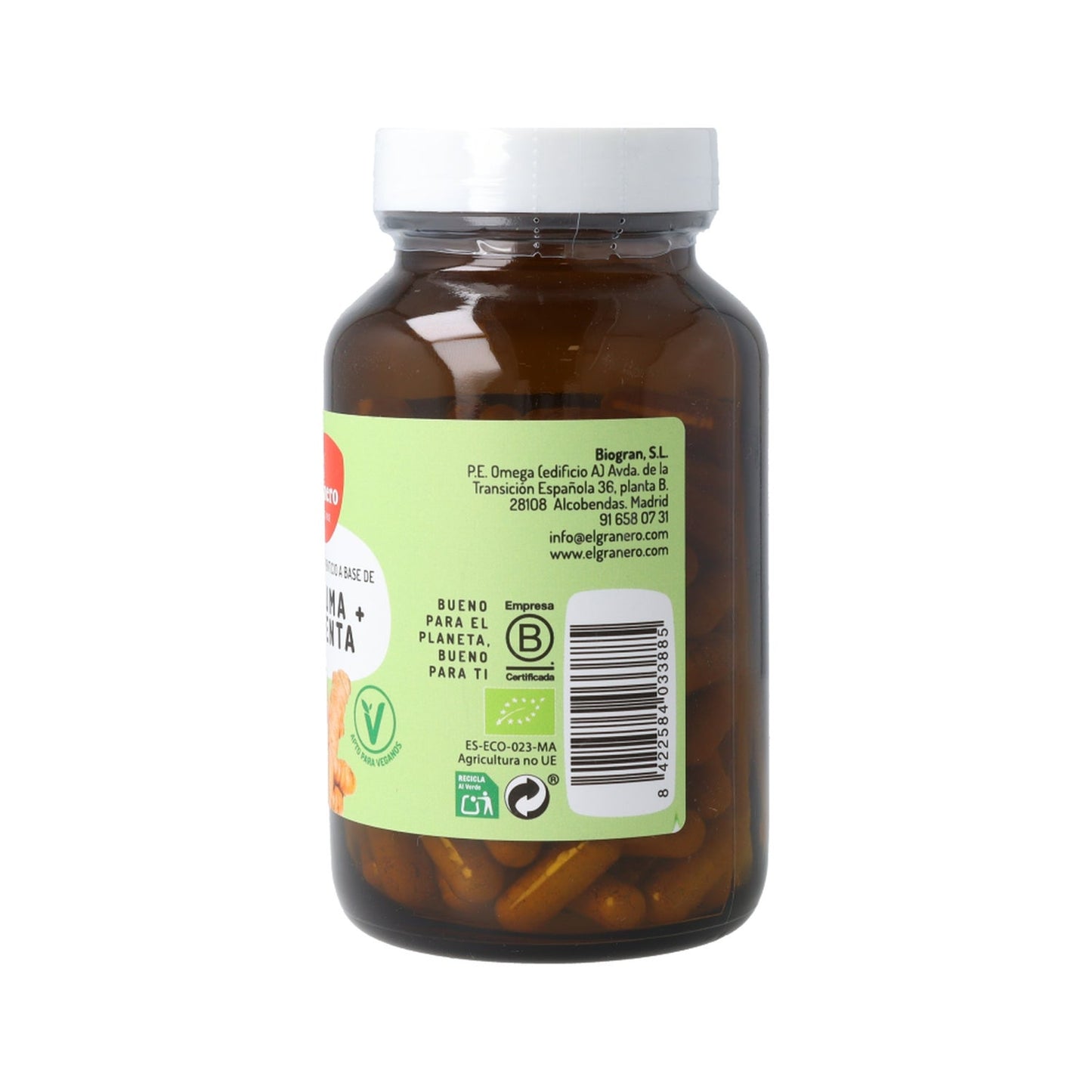 El Granero Cúrcuma + Pimienta Plus Bio 120caps