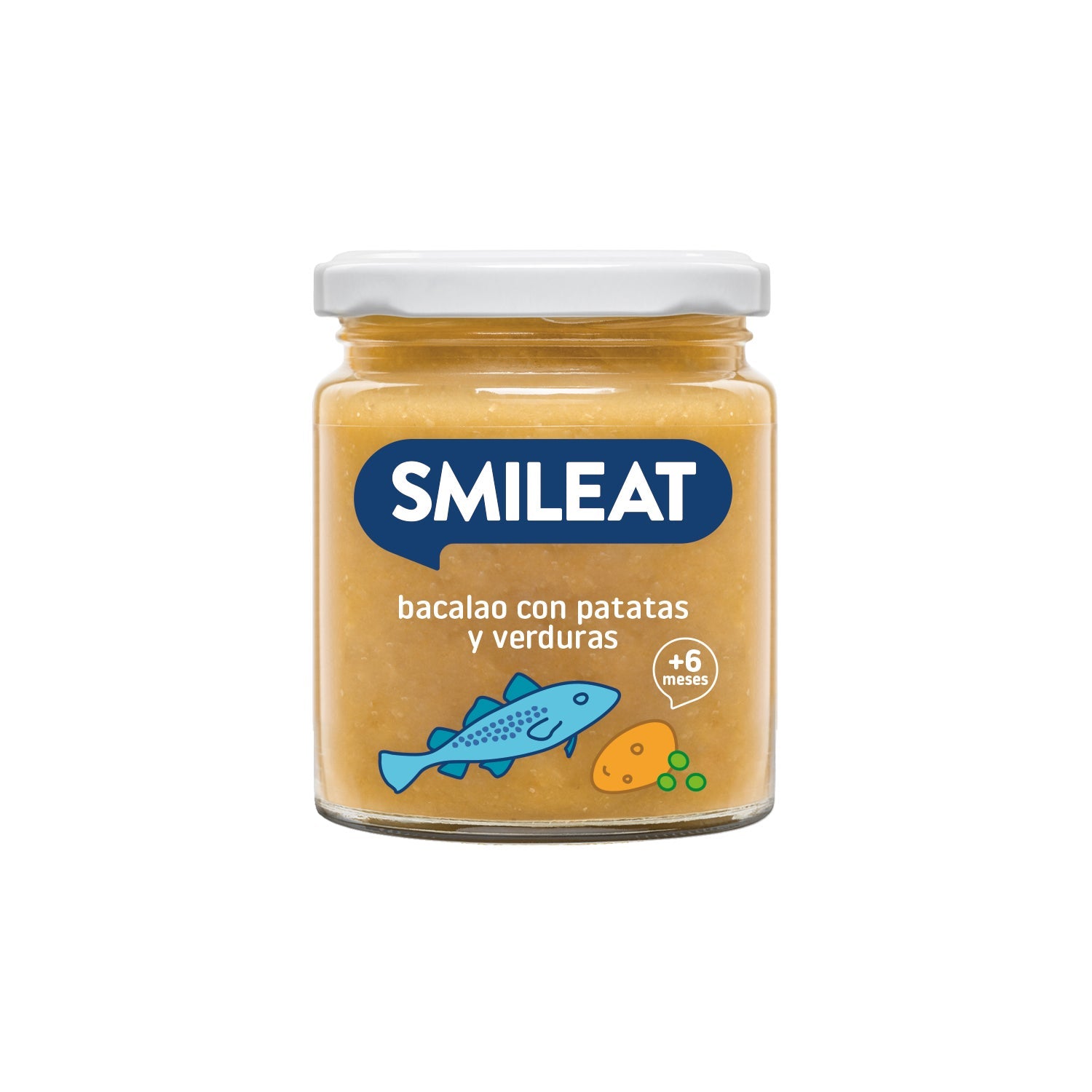 Smileat Tarrito Ecológico de Bacalao con Verduras 230g