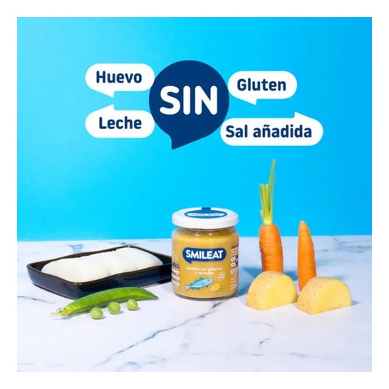 Smileat Tarrito Ecológico de Bacalao con Verduras 230g