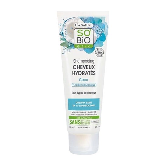 So Bio Etic Champú Hidratante Coco Ácido Hialurónico 250 ml