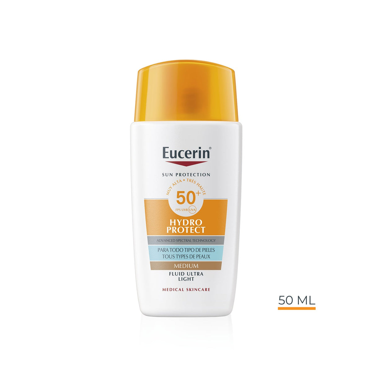 Eucerin Hydro Protect Fluido Ultra Light Tinted Medio SPF50+ 50ml