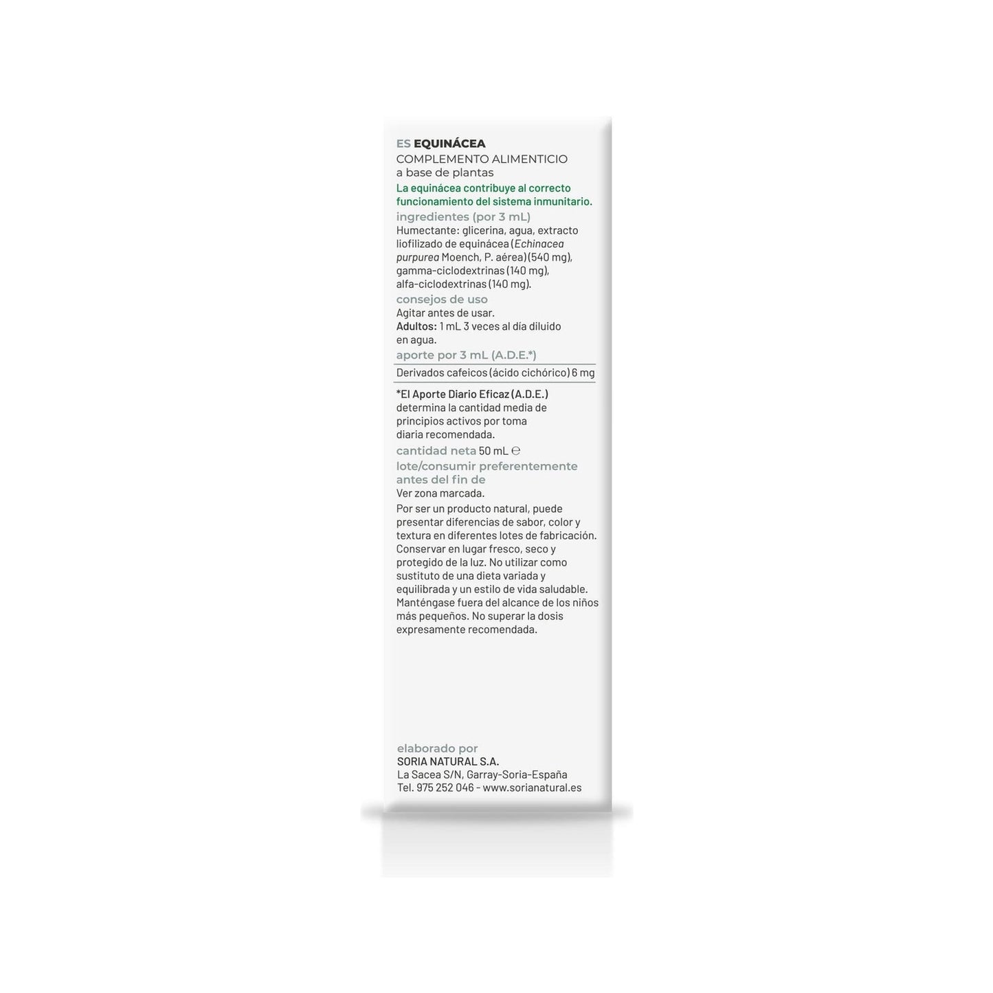 Soria Natural Equinácea Extracto 50ml