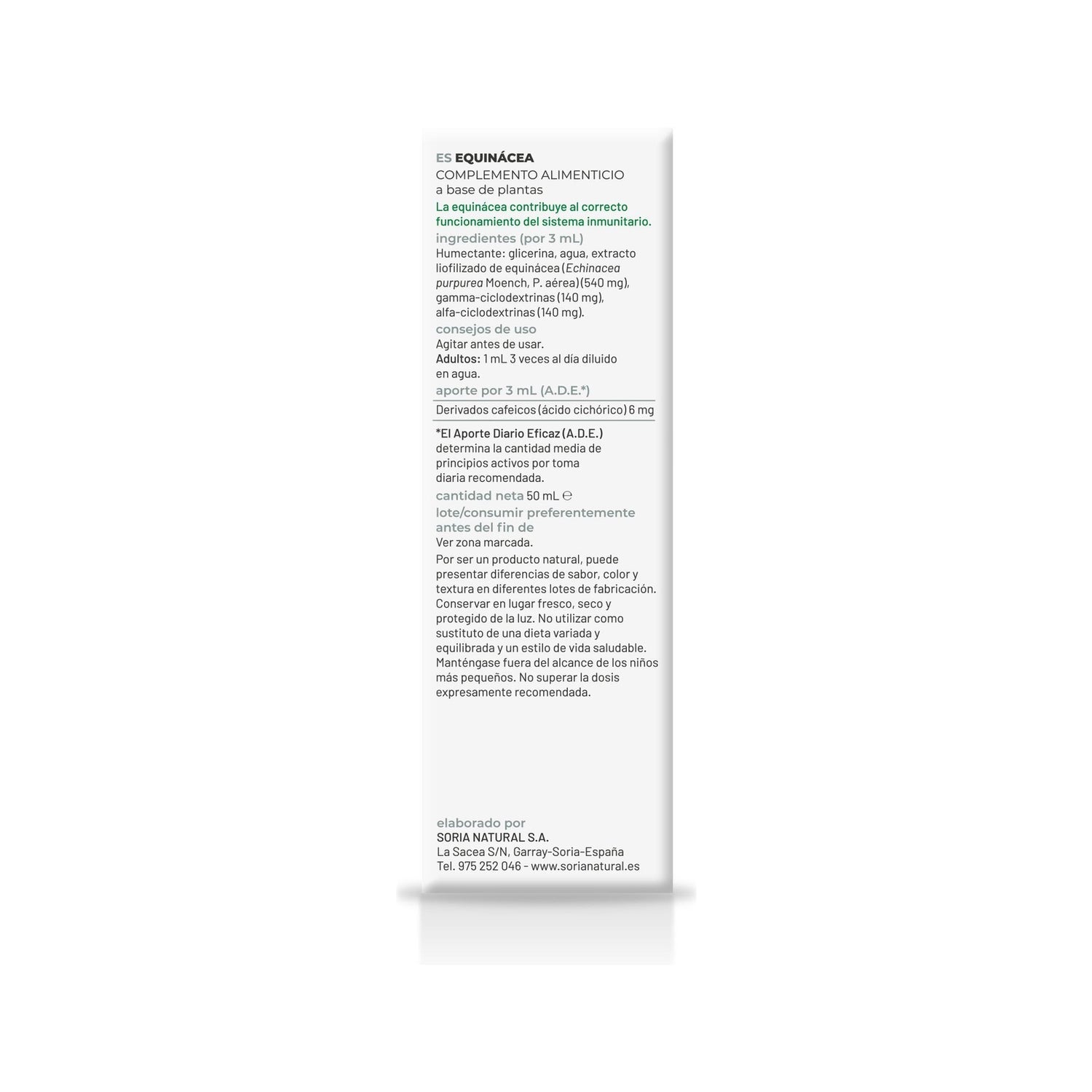Soria Natural Equinácea Extracto 50ml