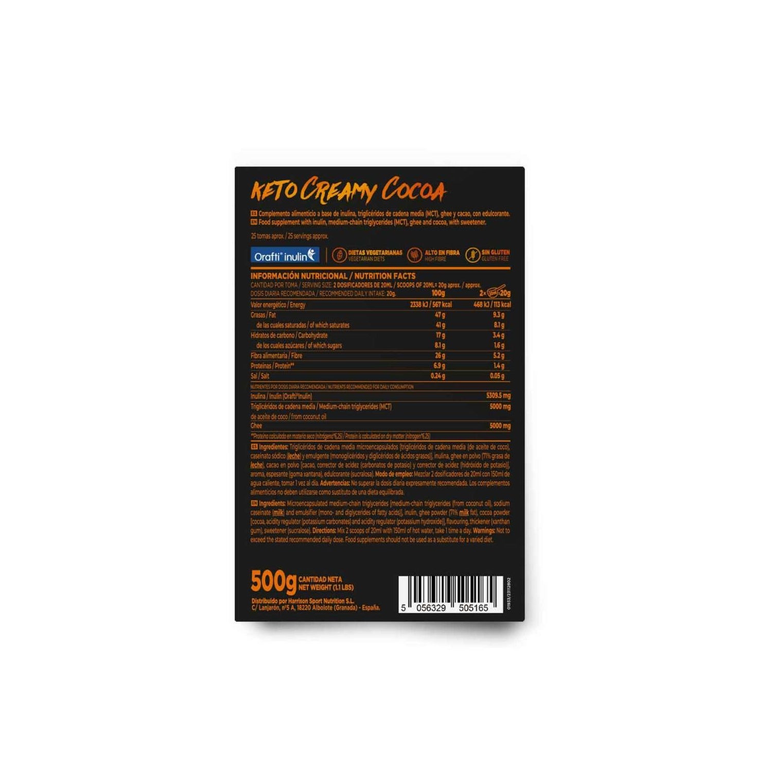 HSN Keto Cacao Cremoso 500g