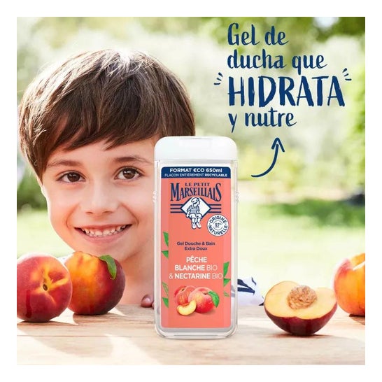 Le Petit Marseillais Gel Baño Melocotón y Nectarina BIO 650ml