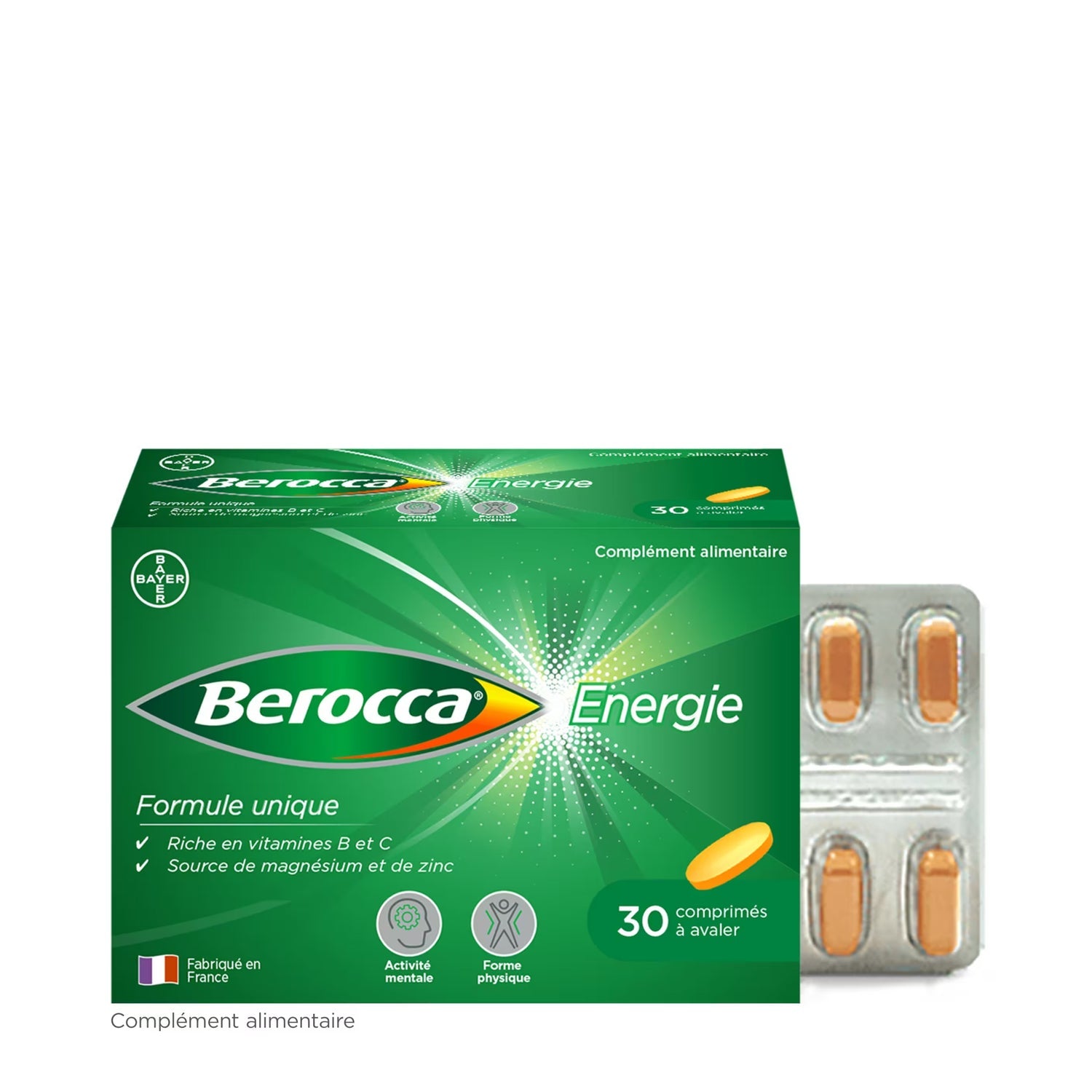 Berocca Energie Complément Alimentaire 60comp