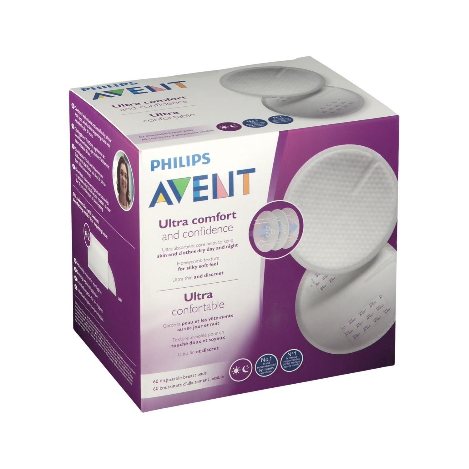Avent Discos Absorbentes de Lactancia Día y Noche 60uds