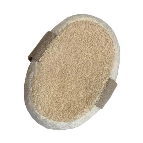 NaturaBio Cosmetics Esponja Baño Lino y Algodon 1ud