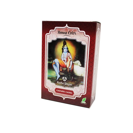 Radhe Shyam Henna Castaño Caoba Polvo