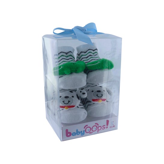 Babyoops Set Calcetines Bebé 0-9m Cocodrilo Perro 2 Pares