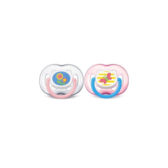 Avent Pack Chupetes FreeFlow Flor y Mariposa +18m 2uds
