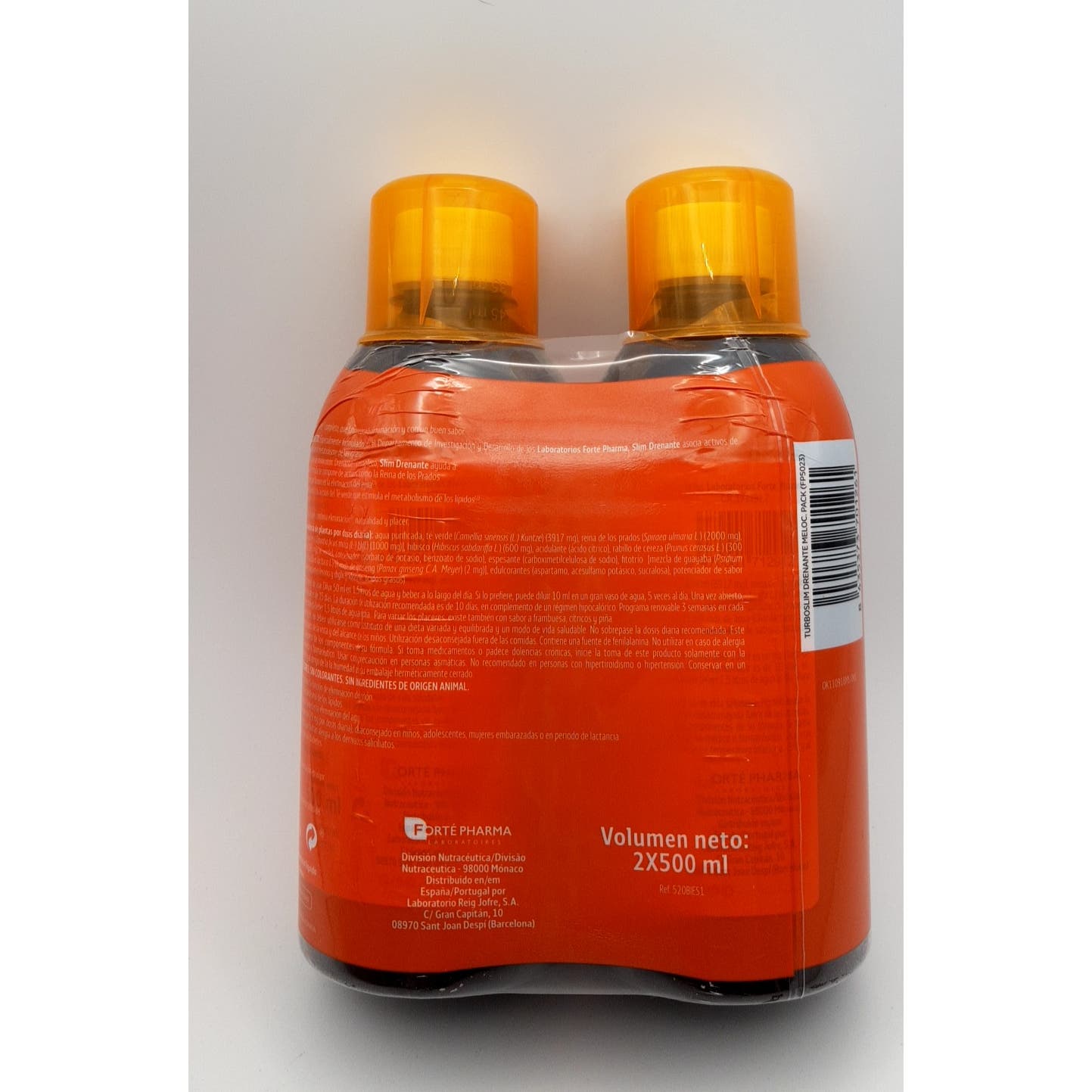 Forté Pharma Turboslim Drenante Melocotón 2x500ml