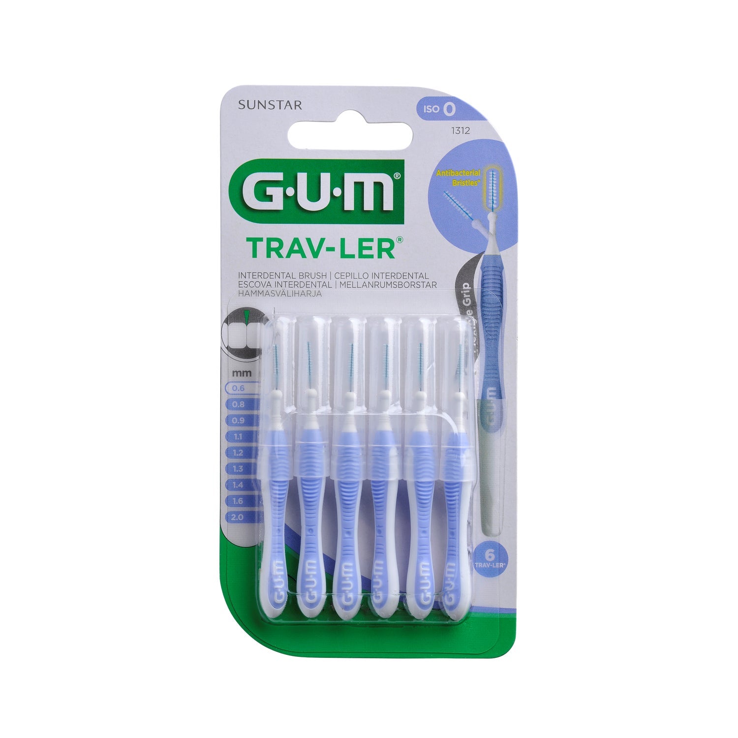 GUM Trav-Ler Cepillo Interdental 0.6mm 6uds