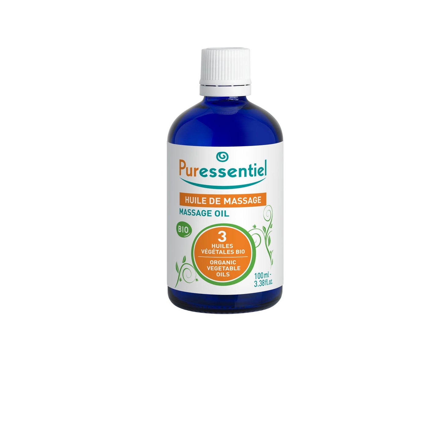 Puressentiel Aceite de masaje ecológico 3 aceites vegetales 100ml