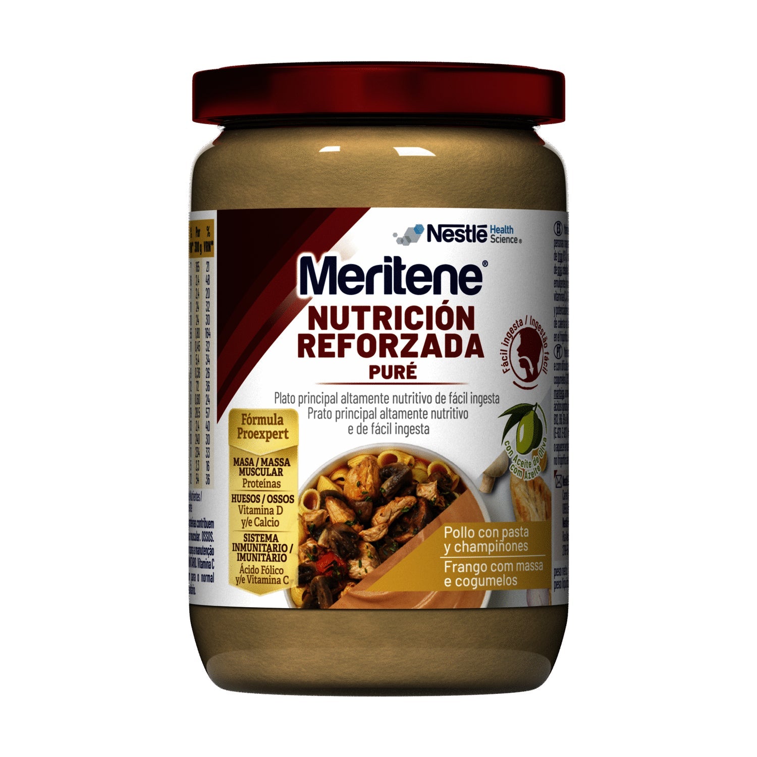 Meritene Nutrición Reforzada Puré Pollo con Pasta y Champiñones 300g