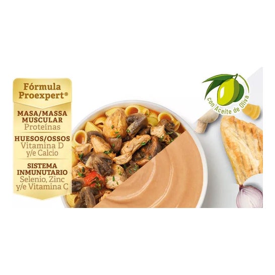 Meritene Nutrición Reforzada Puré Pollo con Pasta y Champiñones 300g