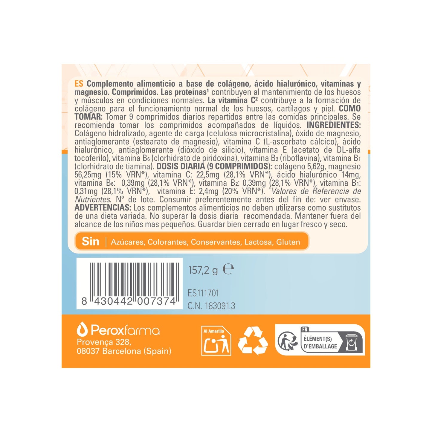 Epaplus Arthicare Colágeno+ Ác. Hialurónico + Magnesio 224comp
