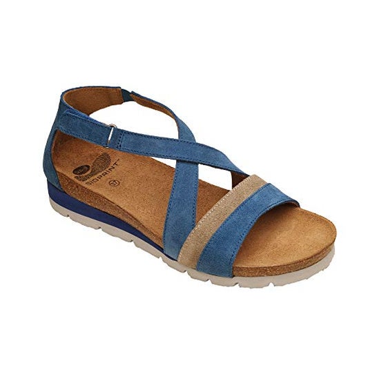 Scholl Sandalia Nahir Taupe Azul Talla 40 1 Par
