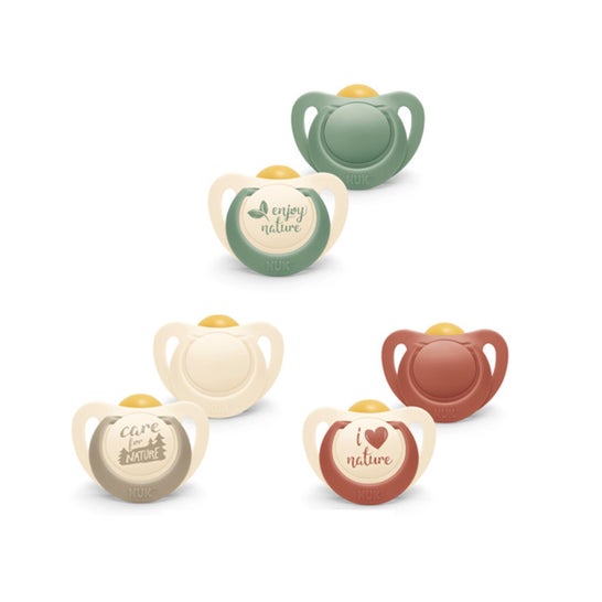 Nuk for Nature Chupete Látex 6-18M 2uds