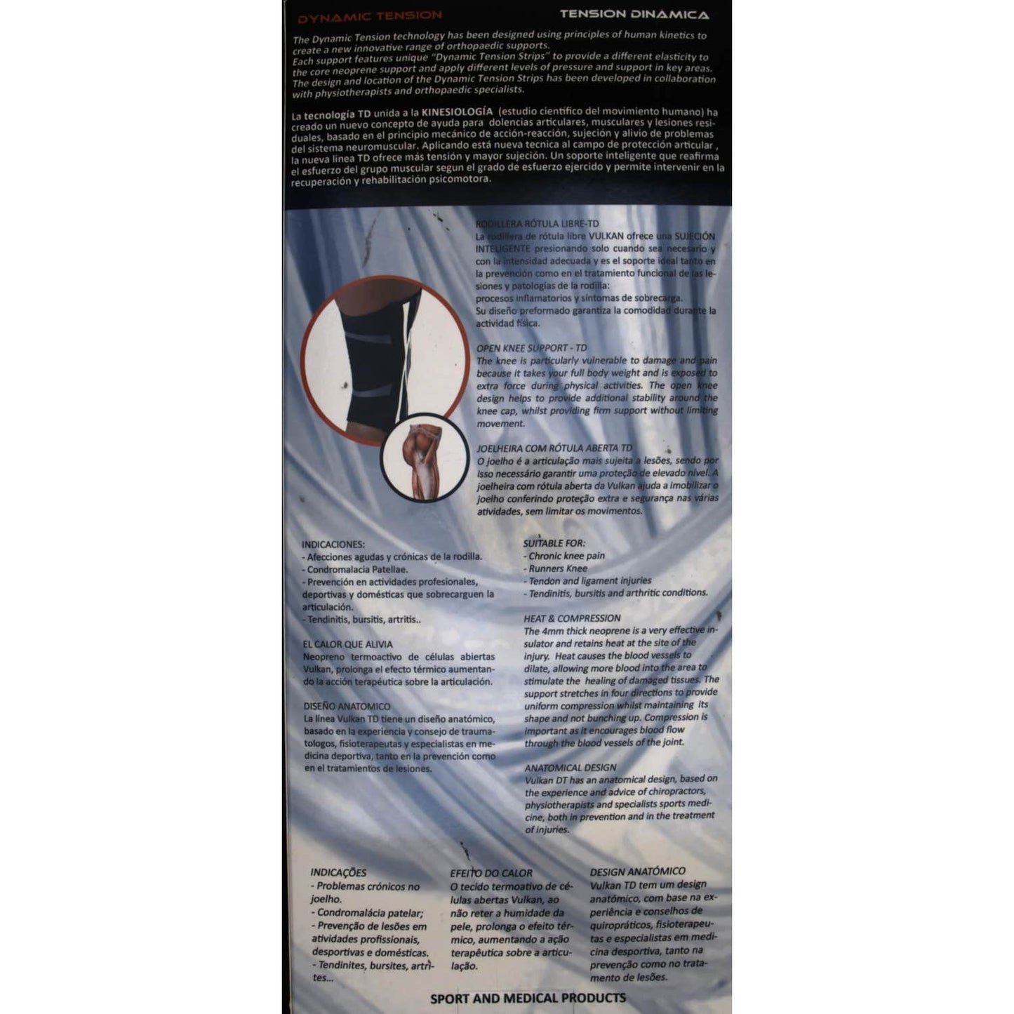 Vulkan rodillera rotular libre TD Talla L 1ud