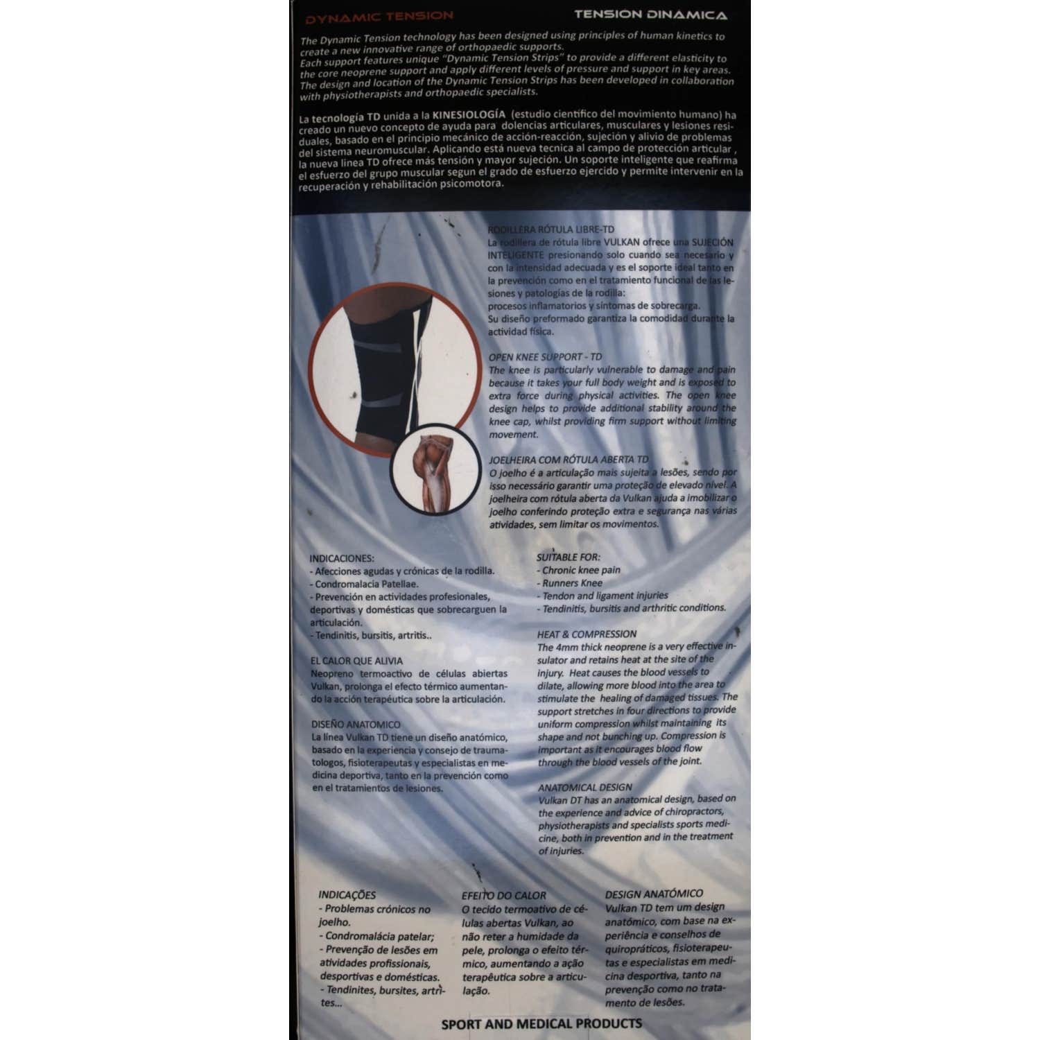 Vulkan rodillera rotular libre TD Talla L 1ud