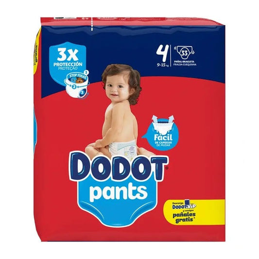 Dodot Pañal Infantil Pants Talla 4 9-15Kg 34uds