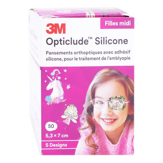 3M Opticlude Girl Pans Orthopt Silic Midi 50uts