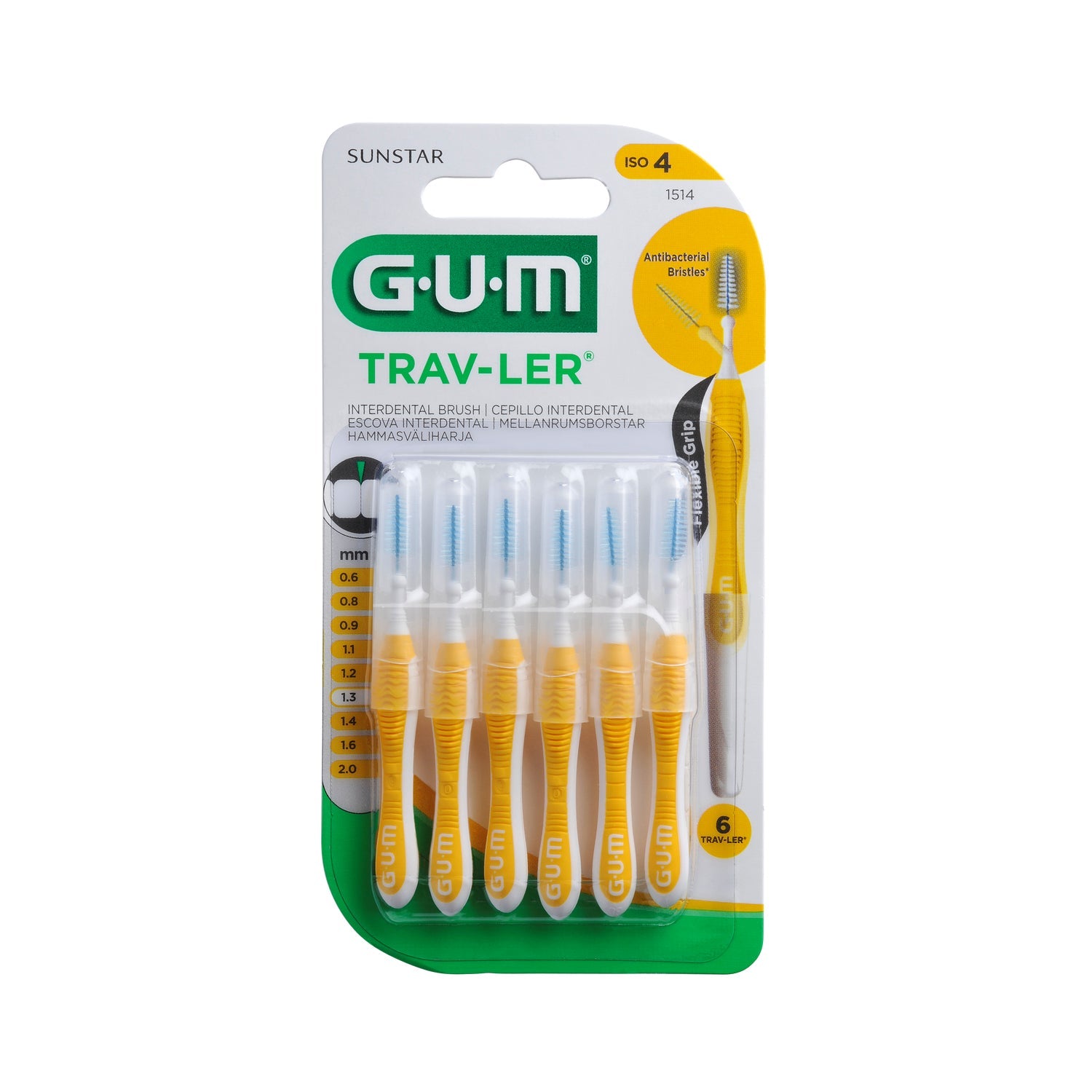GUM Trav-Ler Cepillo Interdental 1.3mm 6uds