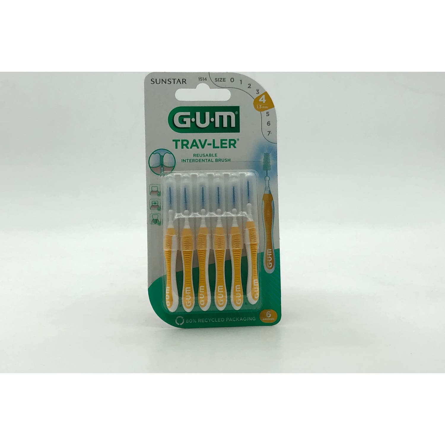 GUM Trav-Ler Cepillo Interdental 1.3mm 6uds