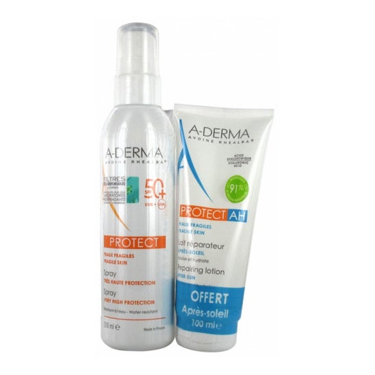 A-Derma Protect SPF50+ Spray 200ml + Protect-AH Leche reparadora 100ml