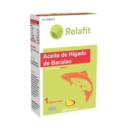 Relafit Aceite de hígado de bacalao 30 Perlas
