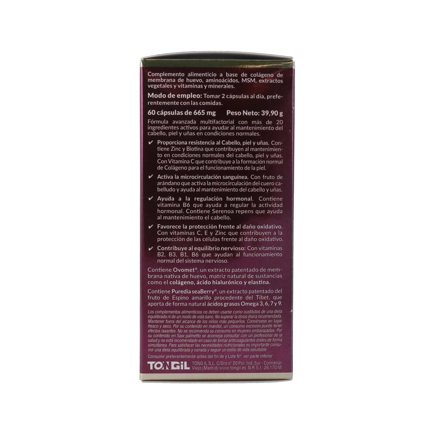 Tongil Estado Puro Cabello Piel & Uñas Clinic 60caps