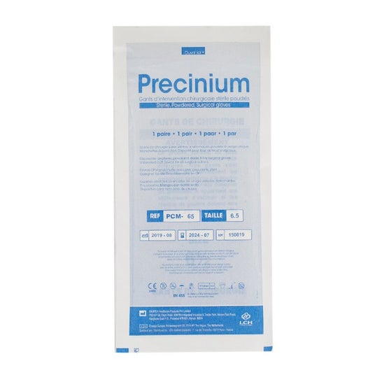 Lch Precinium Guantes Látex Estéril Polvo T 6,5 1 par