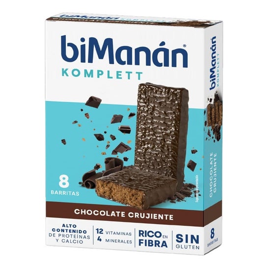BiManán Barritas Komplett Chocolate Crujiente 8uds