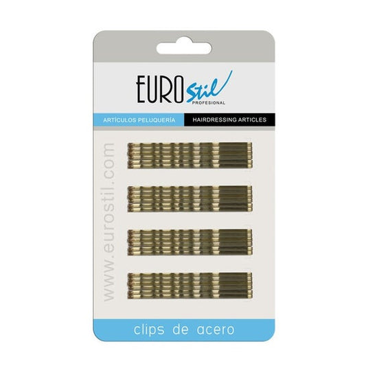 Eurostil Clips Acero 70 mm Bronce 4 uds