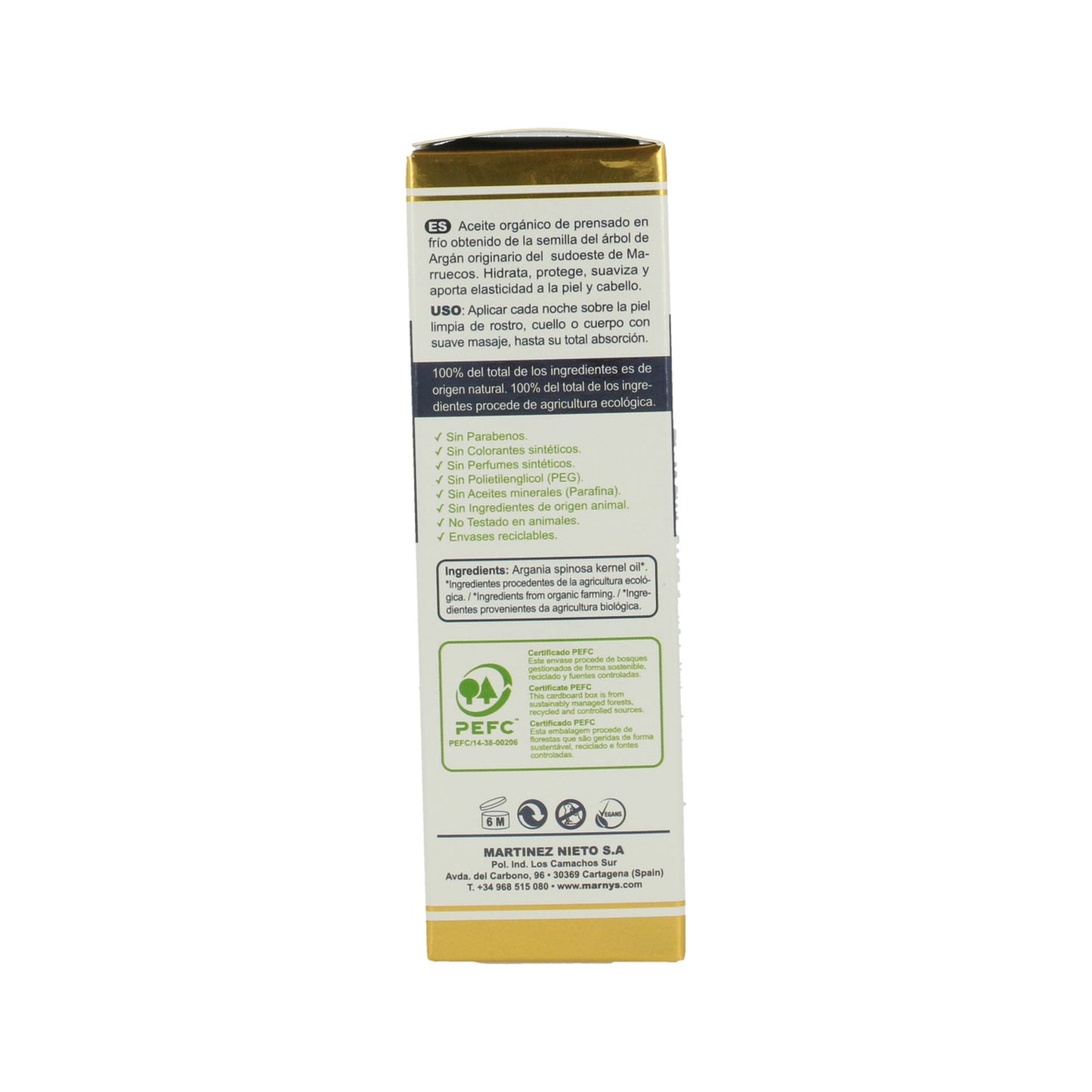 Marnys Aceite Puro Biológico de Argán Spray 50ml