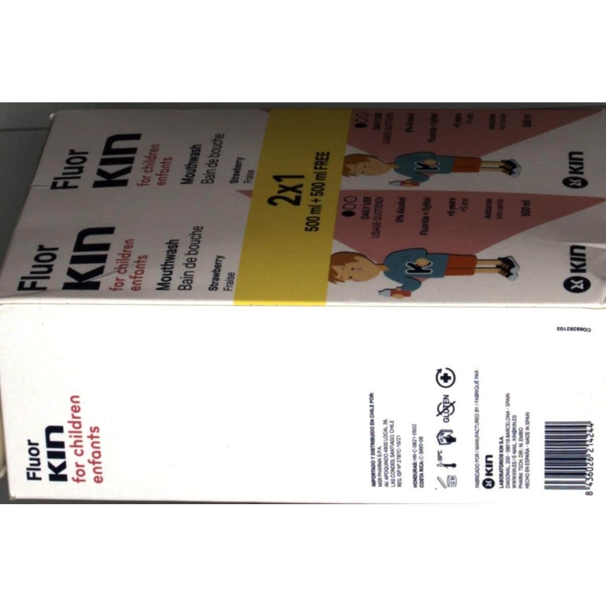 Kin Fluor Infantil Enjuage 500ml 2x1