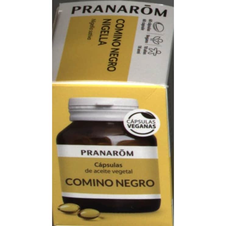 Pranarôm Cápsulas de Aceite Vegetal Comino Negro 60caps