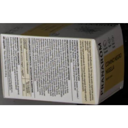 Pranarôm Cápsulas de Aceite Vegetal Comino Negro 60caps