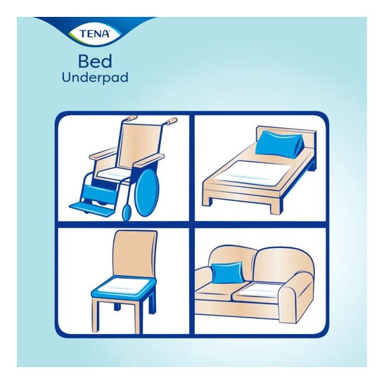 Tena Bed Plus protector de cama 60x90cm 35uds