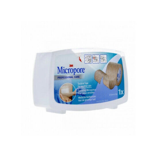 Micropore Esparadrapo Piel Sensible Nude 2,5 cmX5 m 1 ud