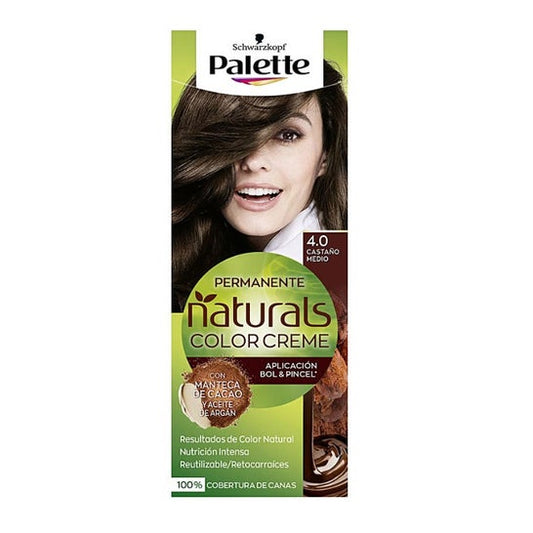 Schwarzkopf Palette Natural Tinte Cabello 4,0 Castaño Medio 1 ud